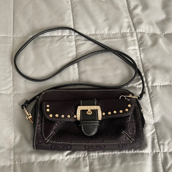Kathy Van Zealand Jacquard Black Crossbody Bag - Picture 6 of 15